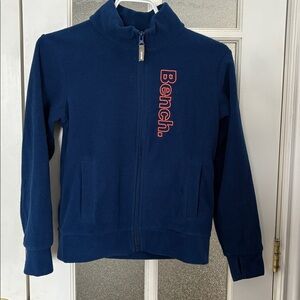 Bench Blue Full-Zip Fleece Sweater Y9/10